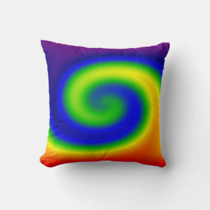 Coussin Surf arc-en-ciel