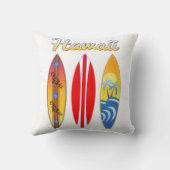 Coussin Surf-boards Hawaii (Verso)