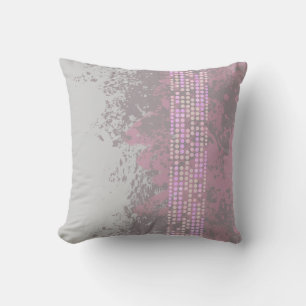 Coussin surf de mer muet violet gris abstrait point coussi