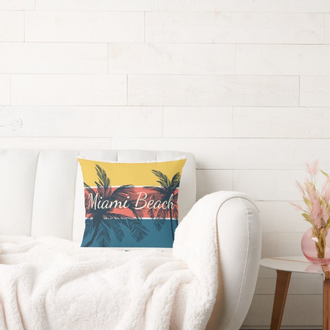 Coussin Surf Paradise Miami Beach Floride (Canapé)