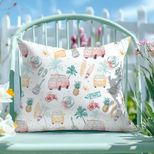 Coussin Surf Vintage Motif de plage