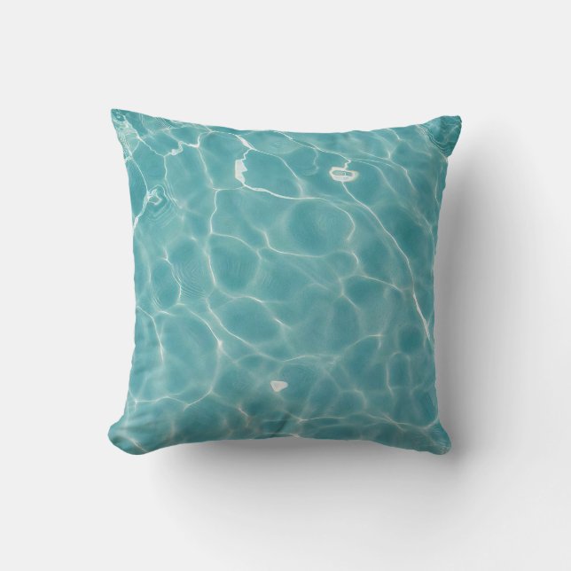 Coussin Surface de l'eau (Style 3) Peinture à l'huile (Recto)