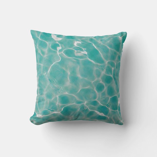 Coussin Surface de l'eau (Style 7) Peinture à l'huile (Recto)