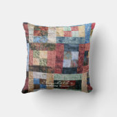 Coussin Surface de travail à atchwork vintage (Verso)