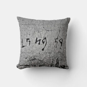 Coussin Surface en béton noir et gris