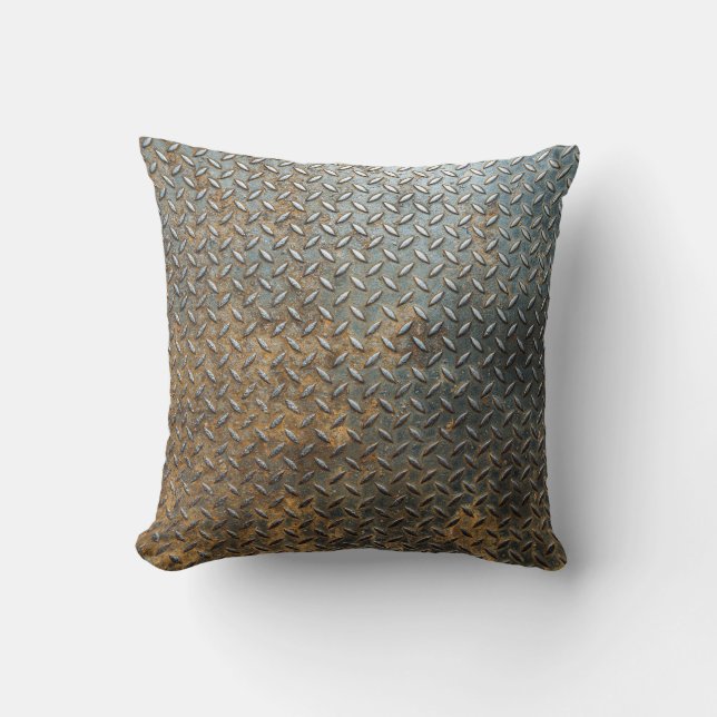 Coussin Surface métallique, arrière - plan de texture réfl (Recto)