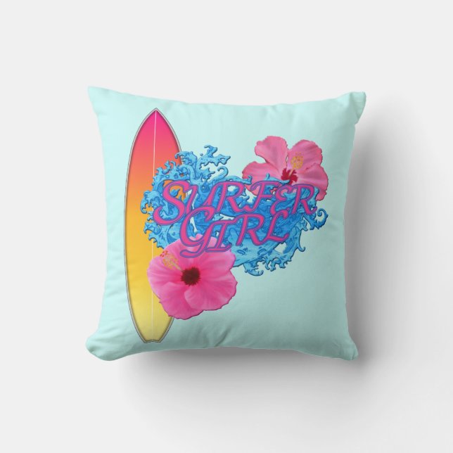 Coussin Surfer Girl (Recto)