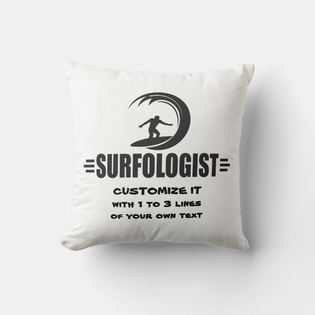 Coussin Surfer personnalisé (Recto)