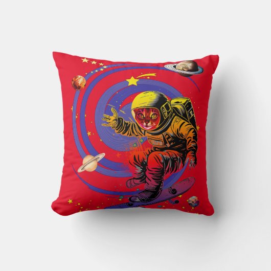 Coussin Surfer sur le vortex (Recto)