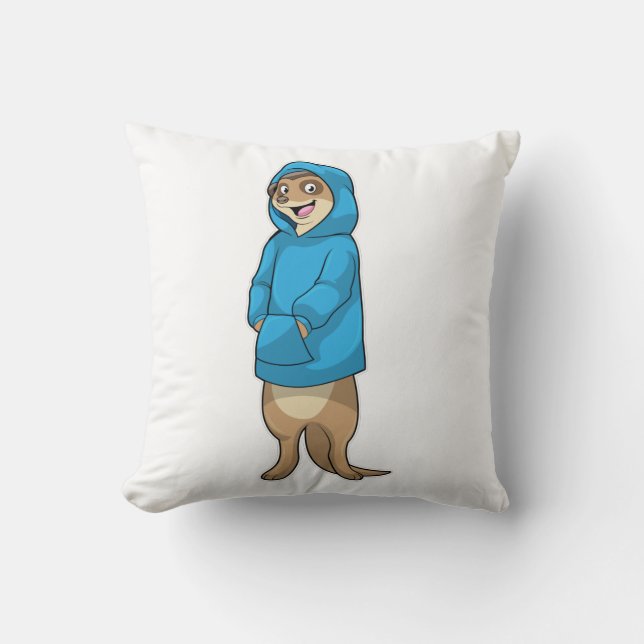 Coussin Suricate à capuche (Recto)