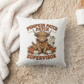 Coussin Surveillant de la plantation de citrouilles Vache (Couverture)