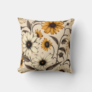 Coussin Susans À Oeil Noir Sur Brown Léger