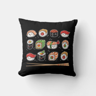 Coussin Sushi Anime Kawaii Nourriture japonaise Lover Otak