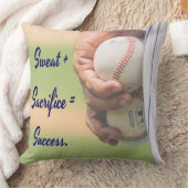 Coussin Sweat plus Sacrifice égale Succès BASEBALL (Couverture)
