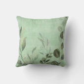 Coussin Sweet Baby Elephant Greenery Gold Feuilles Nursery (Verso)