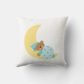 Coussin Sweet Dreams Baby Bear Faire-part de naissance {bl (Verso)