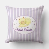 Coussin Sweet Dreams Cotton Throw Pillow 20" x 20" (Recto)