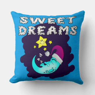 Coussin Sweet Dreams - Cute Moon prendre une sieste