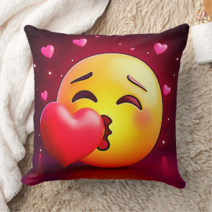 Coussin Sweet Kiss Heart Emoji