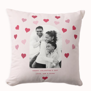 Coussin Sweet Rose et Coeur Rouge Motif de la photo Valent