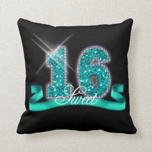 Coussin Sweet sixteen Sparkle ID Turquoise120