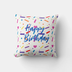 Coussin Sweet Sprinkle thème de fête d'anniversaire