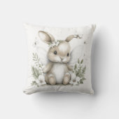 Coussin Sweet watercolour fairy bunny illustration (Recto)
