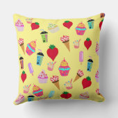 Coussin Sweets et crème glacée Design (Verso)