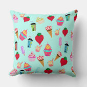 Coussin Sweets et crème glacée Design (Recto)