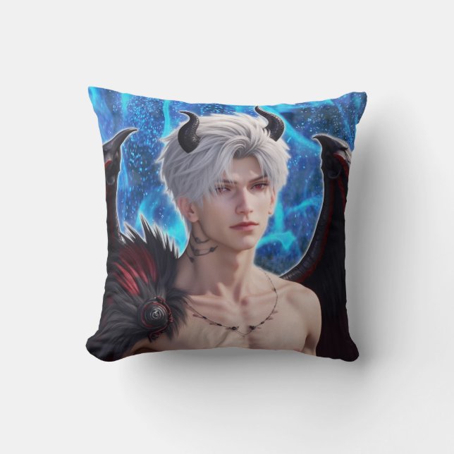 Coussin Sylus Dark Angel, Love and Deepspace Inspiré (Recto)