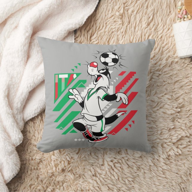 Coussin SYLVESTER™ Team Italy Soccer Graphic (Couverture)