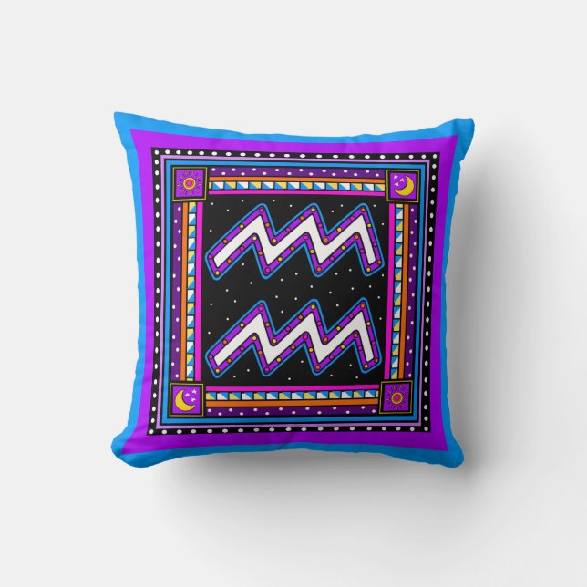 COUSSIN SYMBOLE AQUARIUS ZODIAC (Recto)