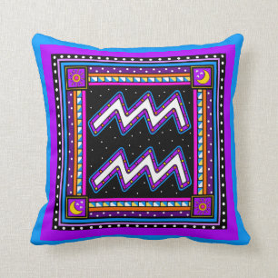 COUSSIN SYMBOLE AQUARIUS ZODIAC