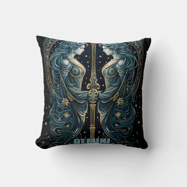Coussin Symbole astrologique de Gemini (Recto)