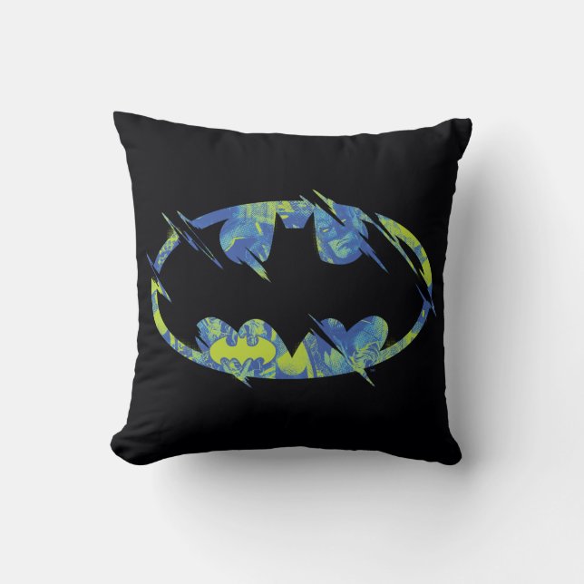Coussin Symbole Batman Électrique (Recto)