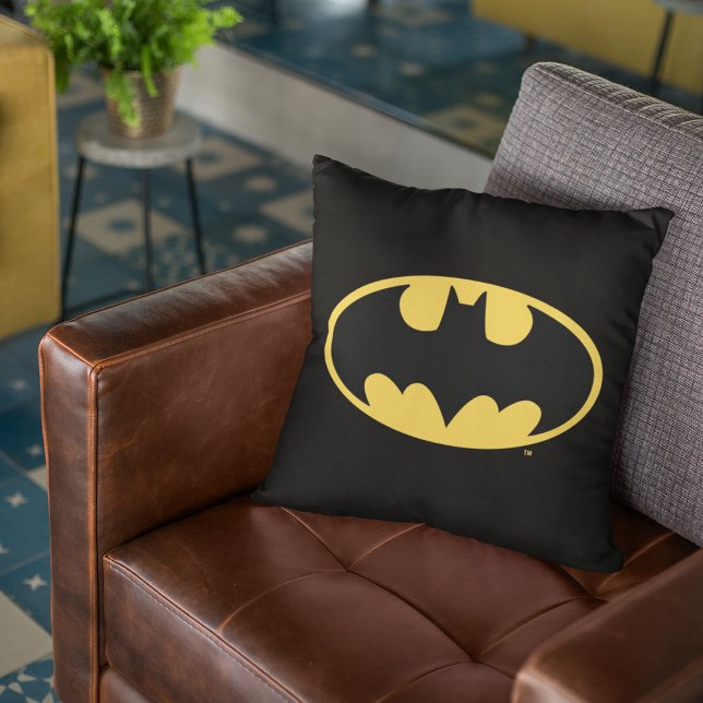 Coussin Symbole Batman | Logo ovale (Créateur téléchargé)