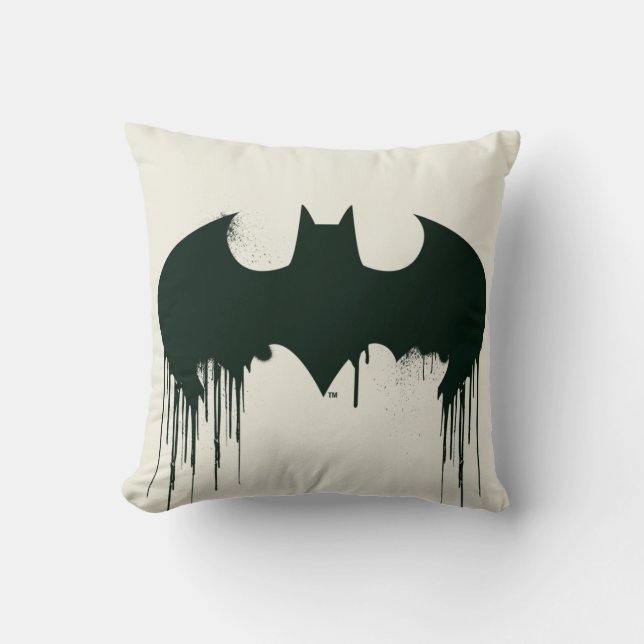 Coussin Symbole Batman | Logo Spraypaint (Recto)
