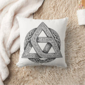 Coussin symbole celtique, nœud de la trinité (Couverture)