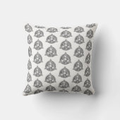 Coussin symbole celtique, nœud de la trinité (Verso)