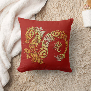 Coussin Symbole chinois Zodiac Horoscope Constellation