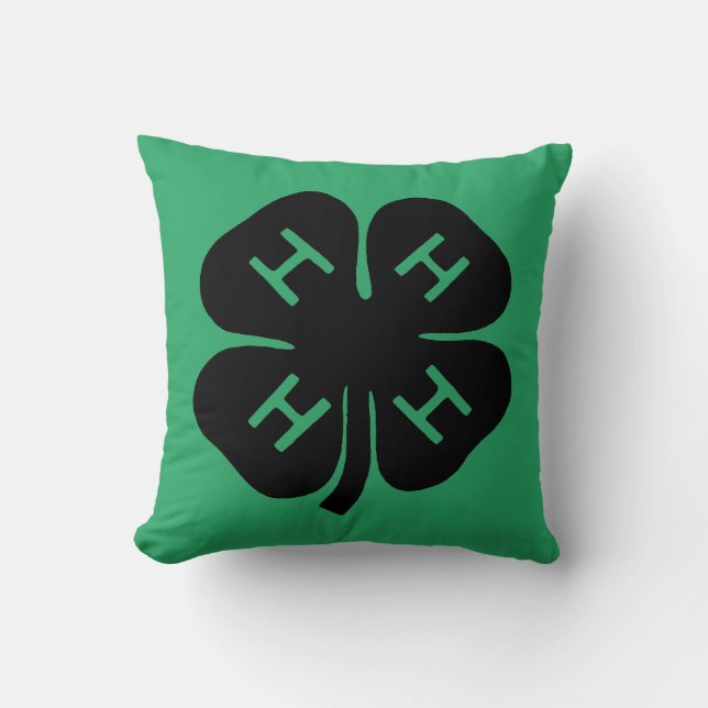 Coussin Symbole : club 4-H (Recto)