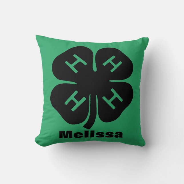 Coussin Symbole : club 4-H (Recto)