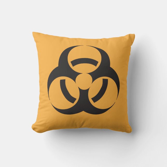 Coussin Symbole de biodanger (Recto)