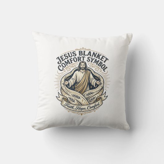 Coussin Symbole de réconfort de Jésus couverture de réconf (Recto)