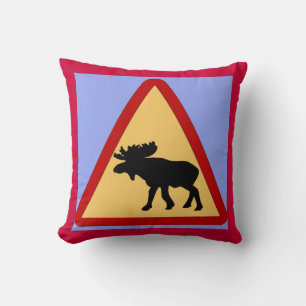 Coussin Symbole de route de l'orignal (Elk), Allemands, Eu