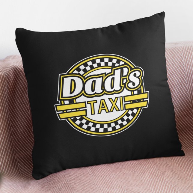 Coussin Symbole de taxi de papa (Créateur téléchargé)