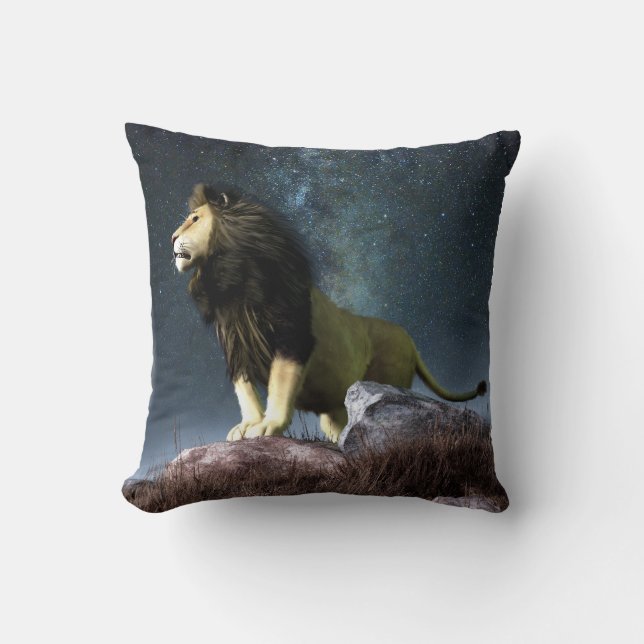 Coussin Symbole de zodiaque de Lion (Recto)