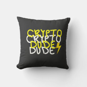 Coussin SYMBOLE D'ÉNERGIE Funky Crypto Dude