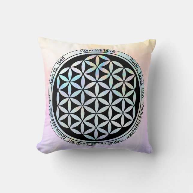 Coussin Symbole d'harmonie de la création  (Recto)
