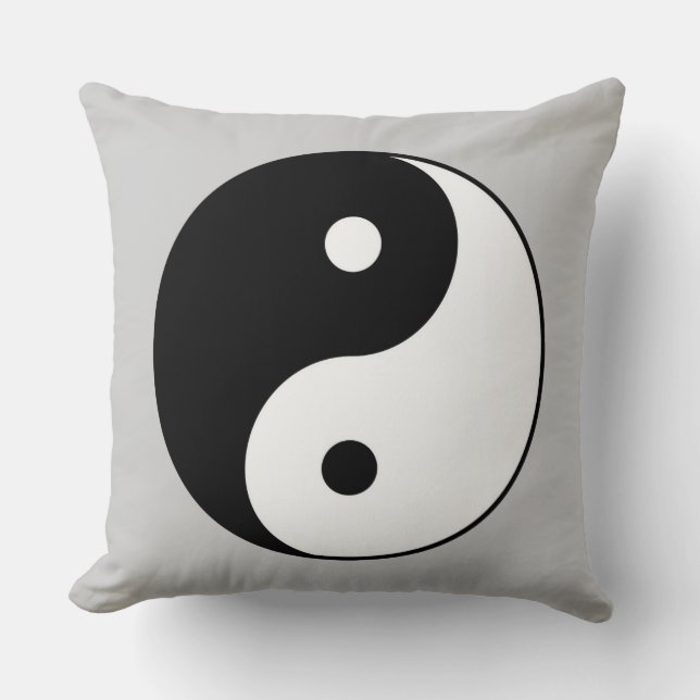 Coussin symbole du yin yang (Recto)